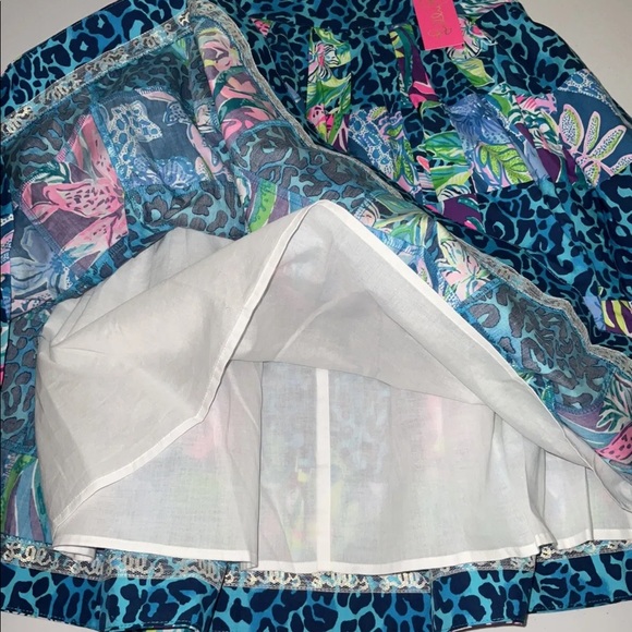 Lilly Pulitzer NWT Bryant Skirt Pop Up Lilly's Party Patch Size 2,14,16 - Picture 11 of 13
